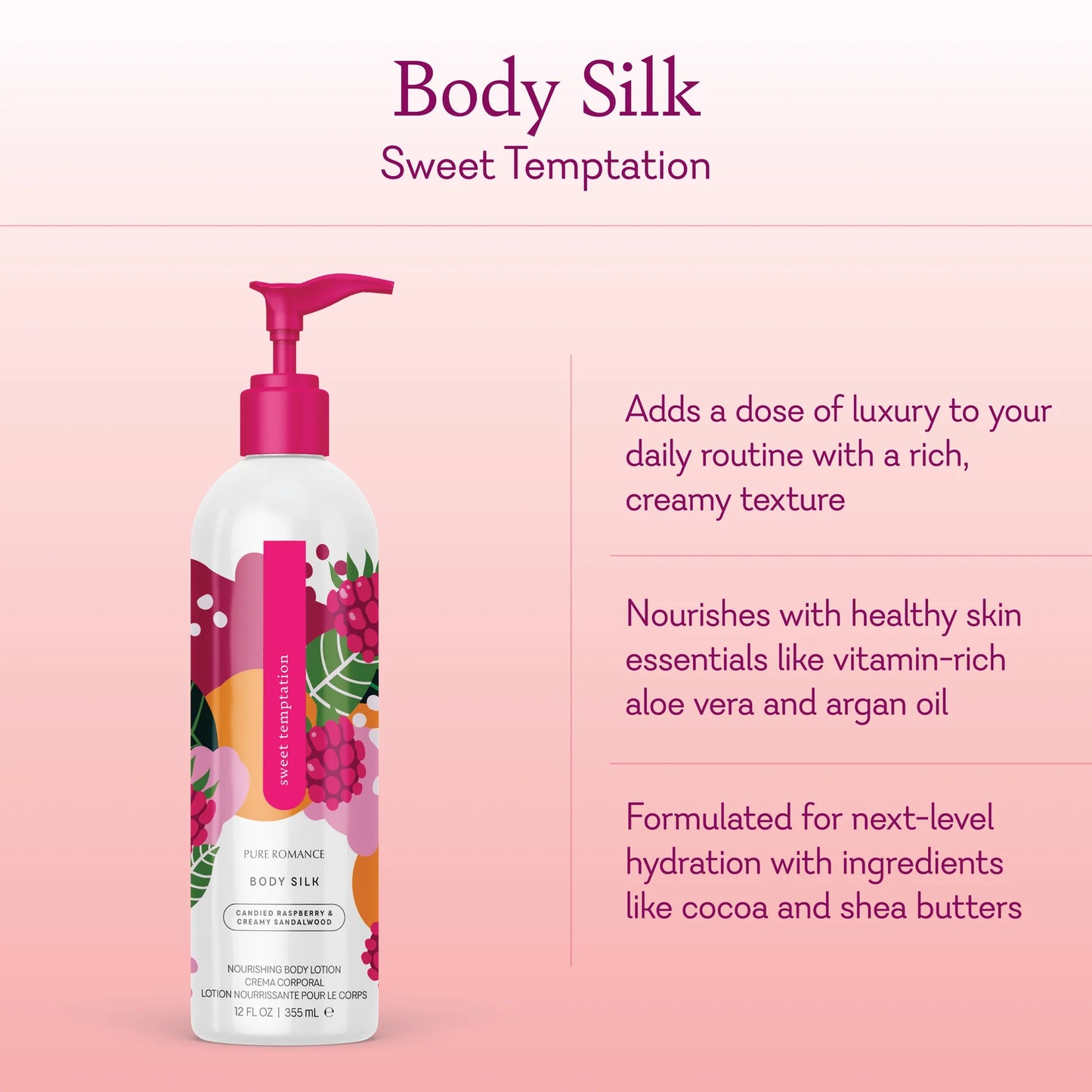 Body Silk - Lotion - Sweet Temptation - 10 LEFT!