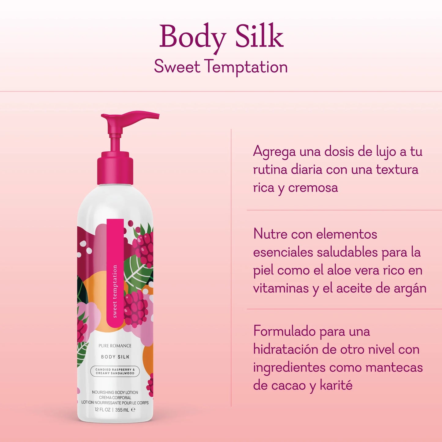 Body Silk - Lotion - Sweet Temptation - 10 LEFT!