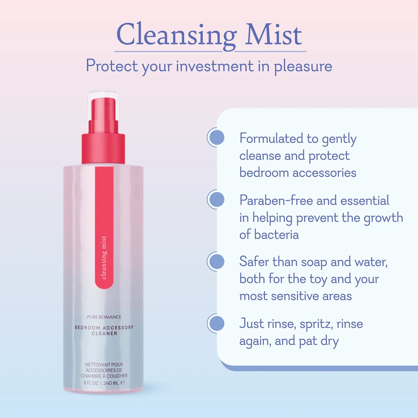 Cleansing Mist - Adult Toy Cleaner 2 Pack