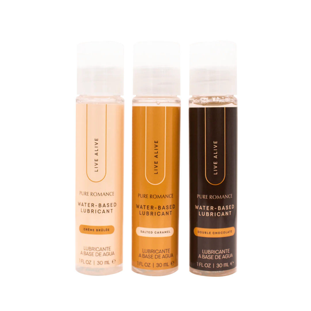 Desert Trio - Double Chocolate, Crème Brûlée, & Salted Caramel. Just Like Me Dessert Lubricant - 10 LEFT!