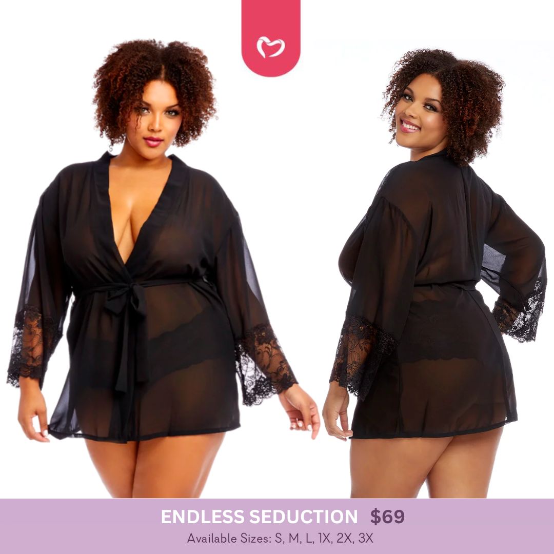 Endless Seduction Robe & Booty Shorts