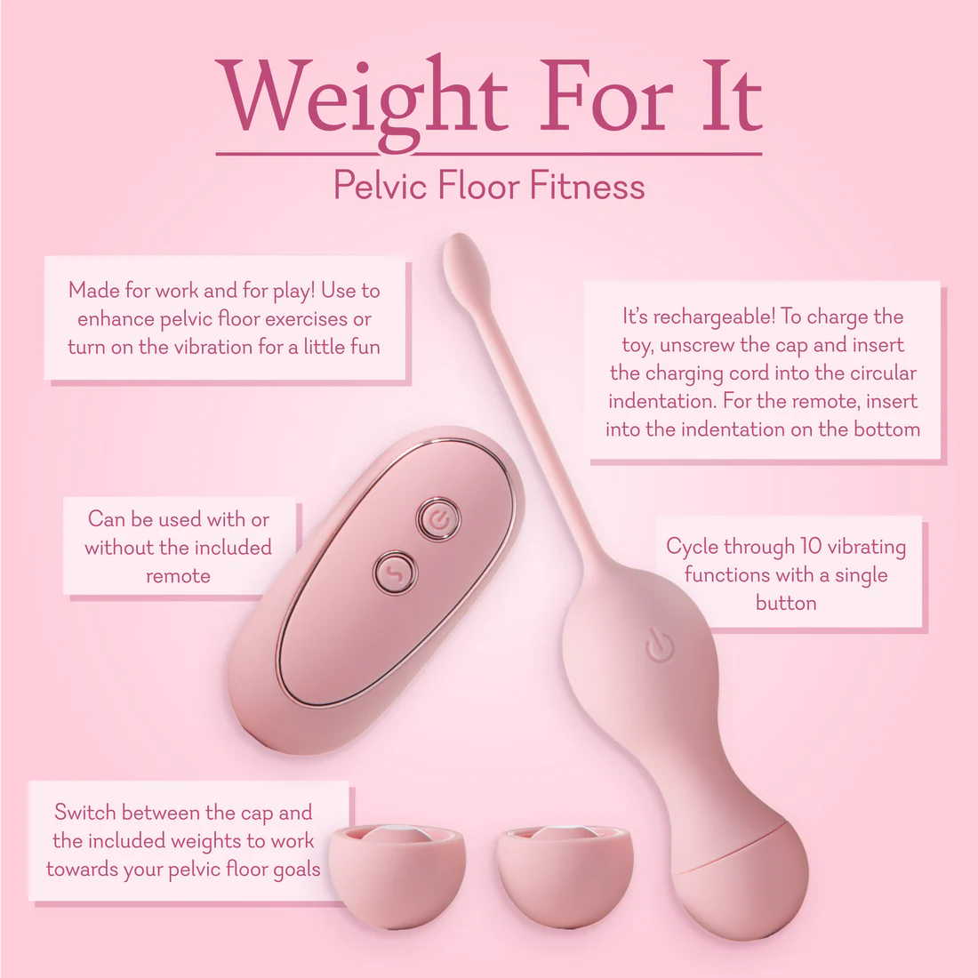 Weight For It - Pelvic Floor Exerciser - 7 LEFT!