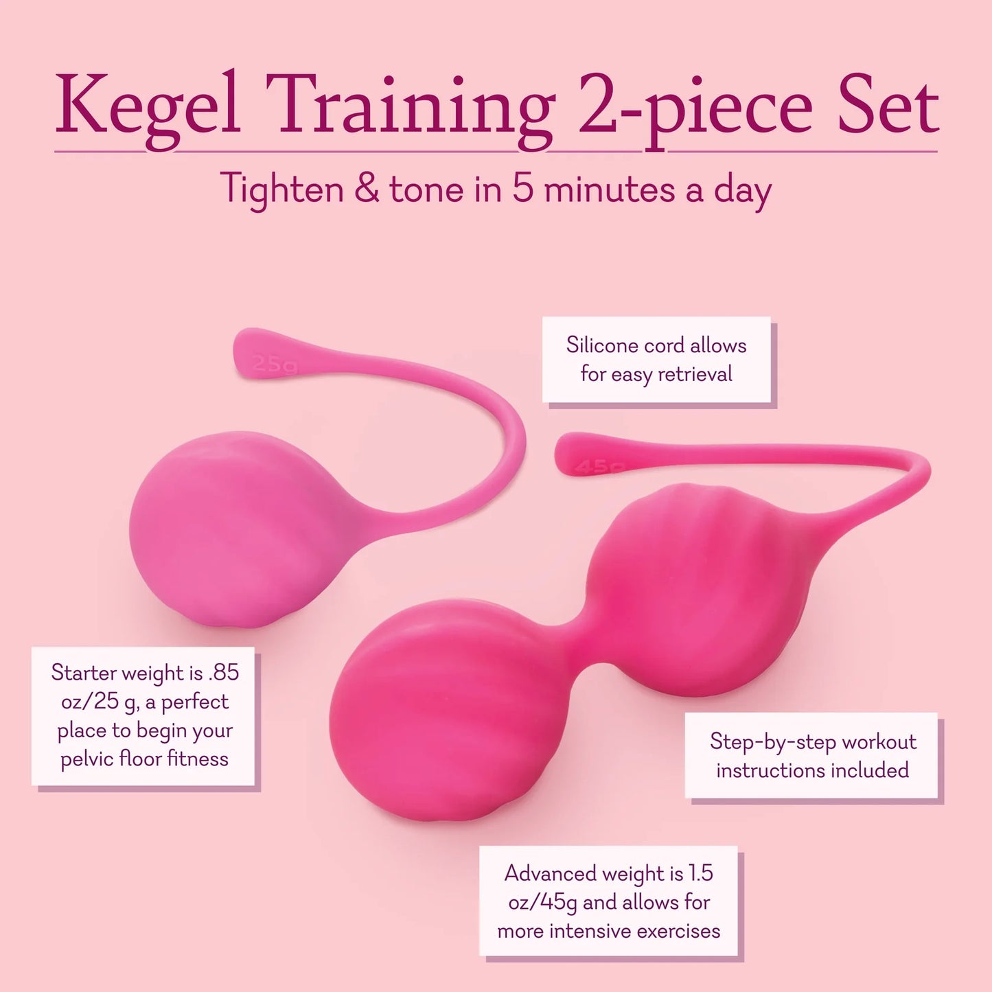 Kegel Training 2-Piece Set - NEW!