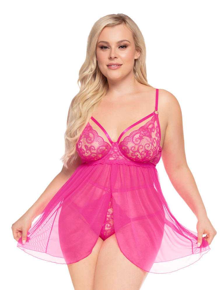 Strappy Babydoll & High-Rise G-String - 4 LEFT!