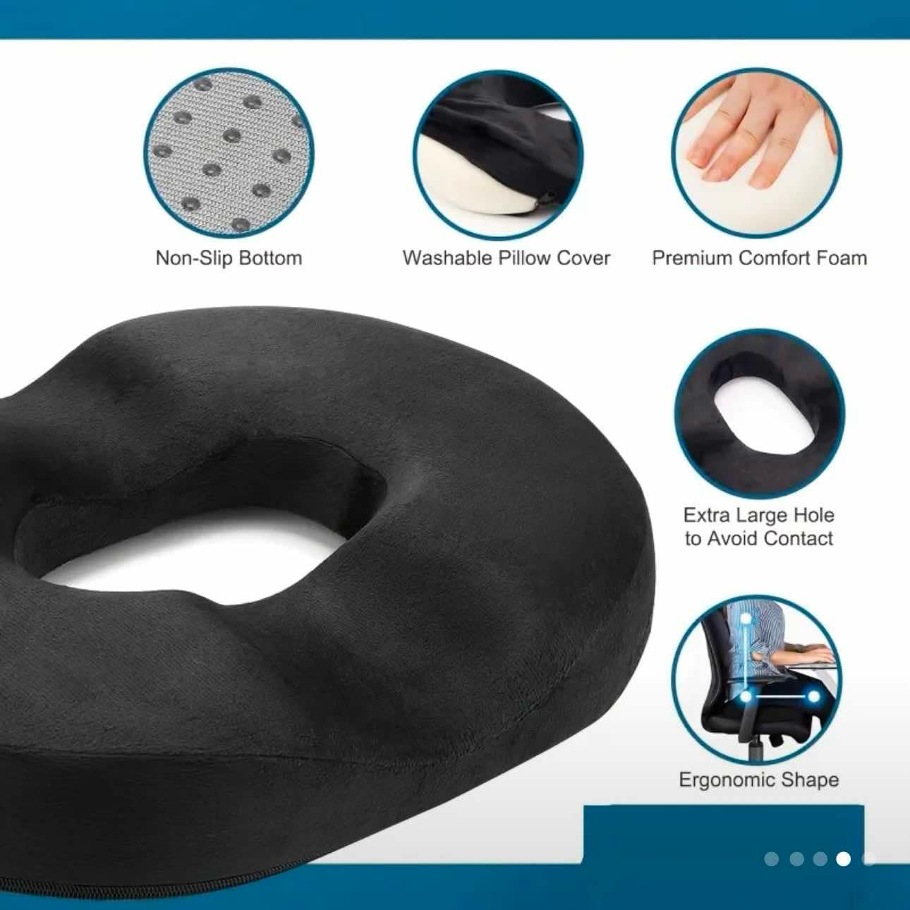 Memory Foam Donut Pillow for Postpartum