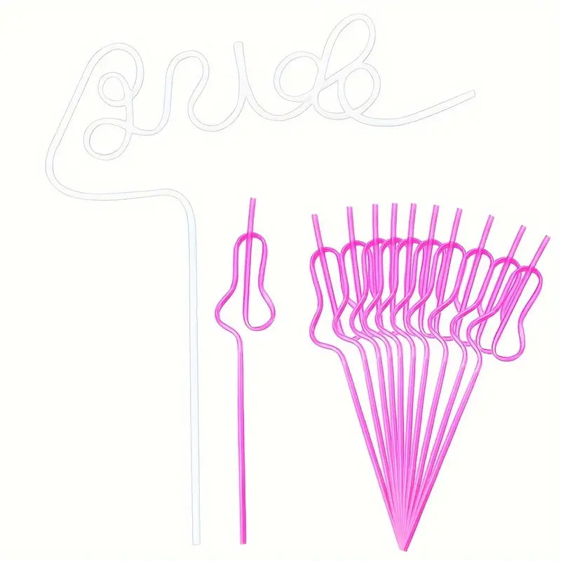 Bachelorette Bride Party Straws