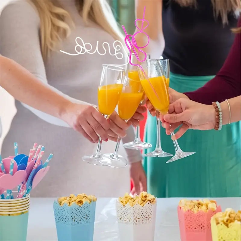 Bachelorette Bride Party Straws