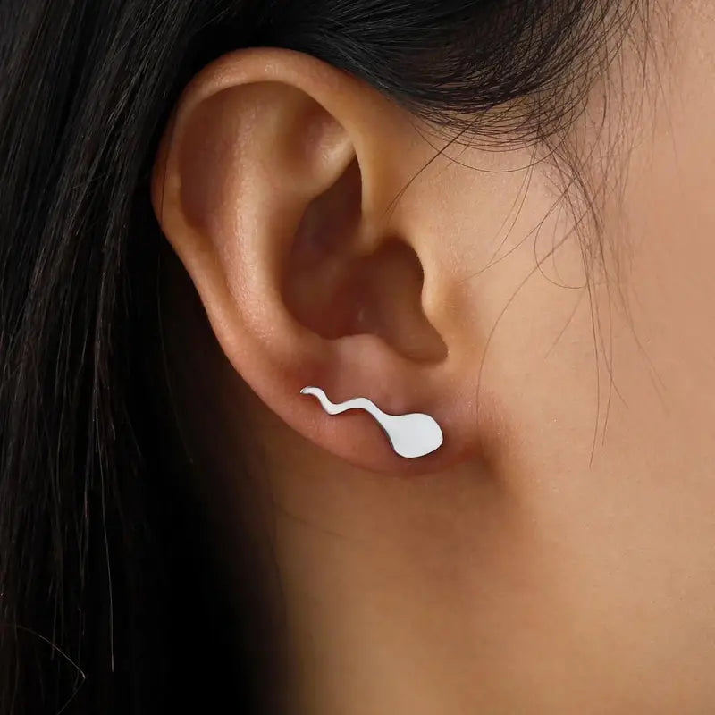 Sperm Earrings