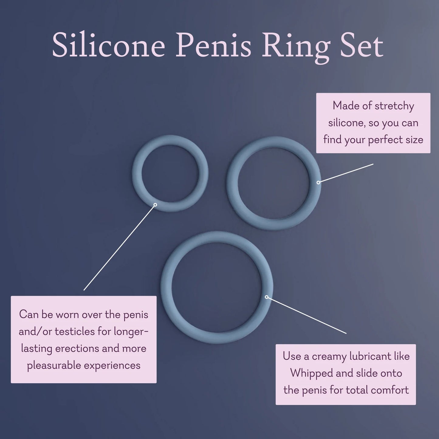 Silicone Penis Ring Set