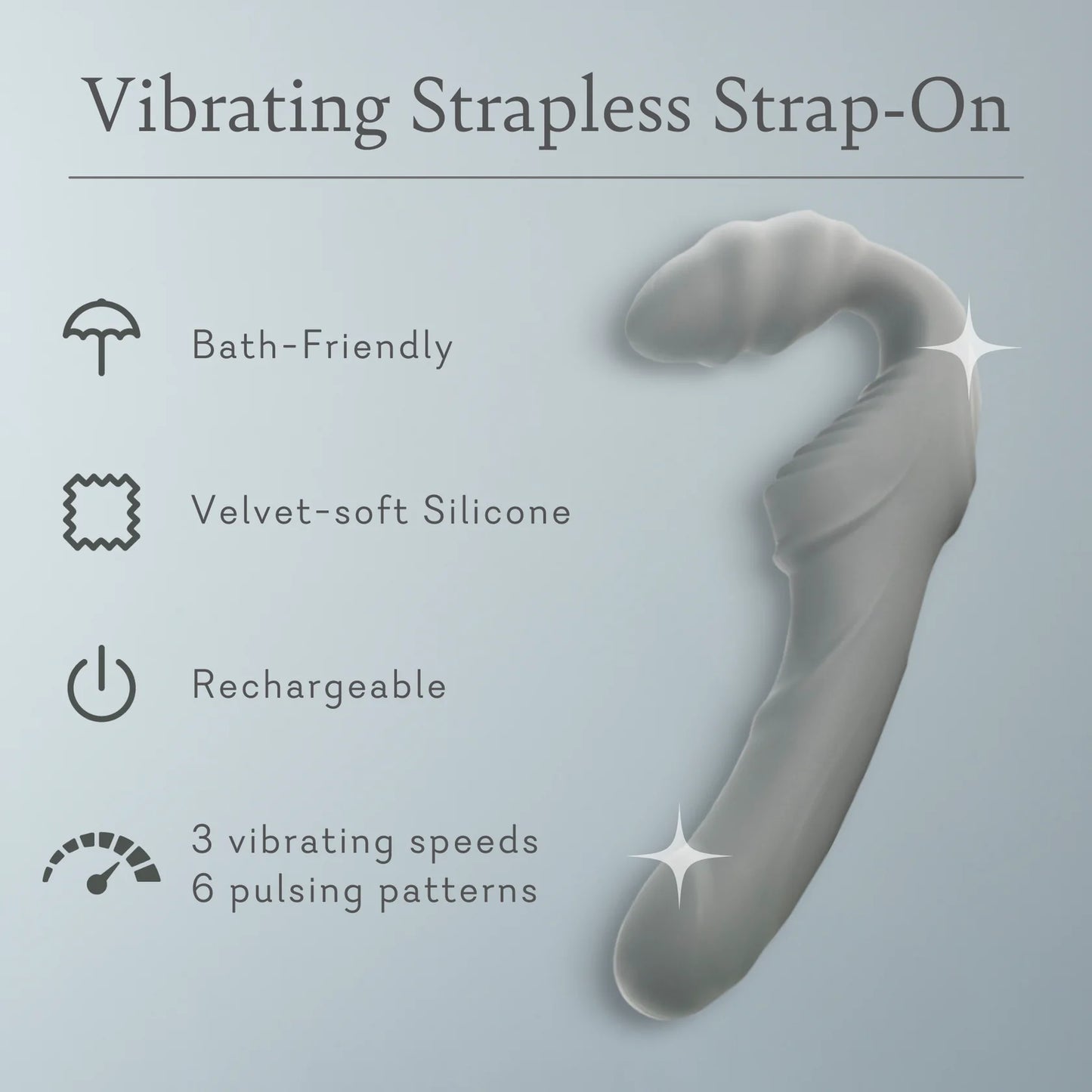 Vibrating Strapless Strap-On - 8 LEFT!